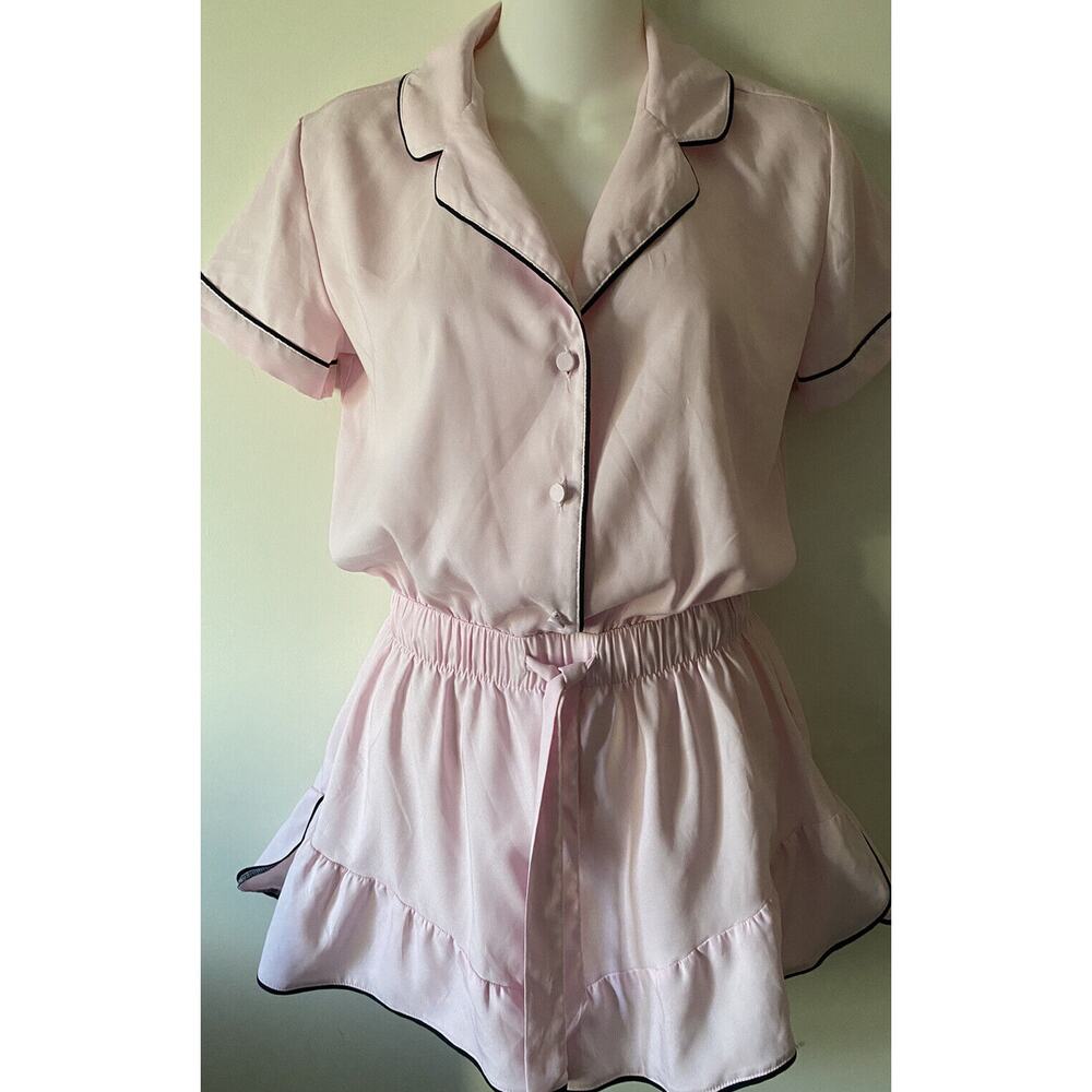 Victorias secret Pink jumpsuit romper pajamas XS Sexy Sleepwear